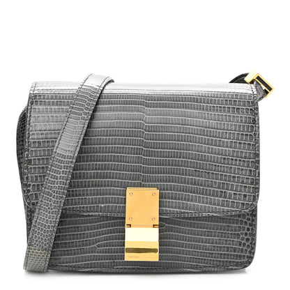 Celine Lizard Small Classic Box Flap Bag Dark Taupe 1 of 9