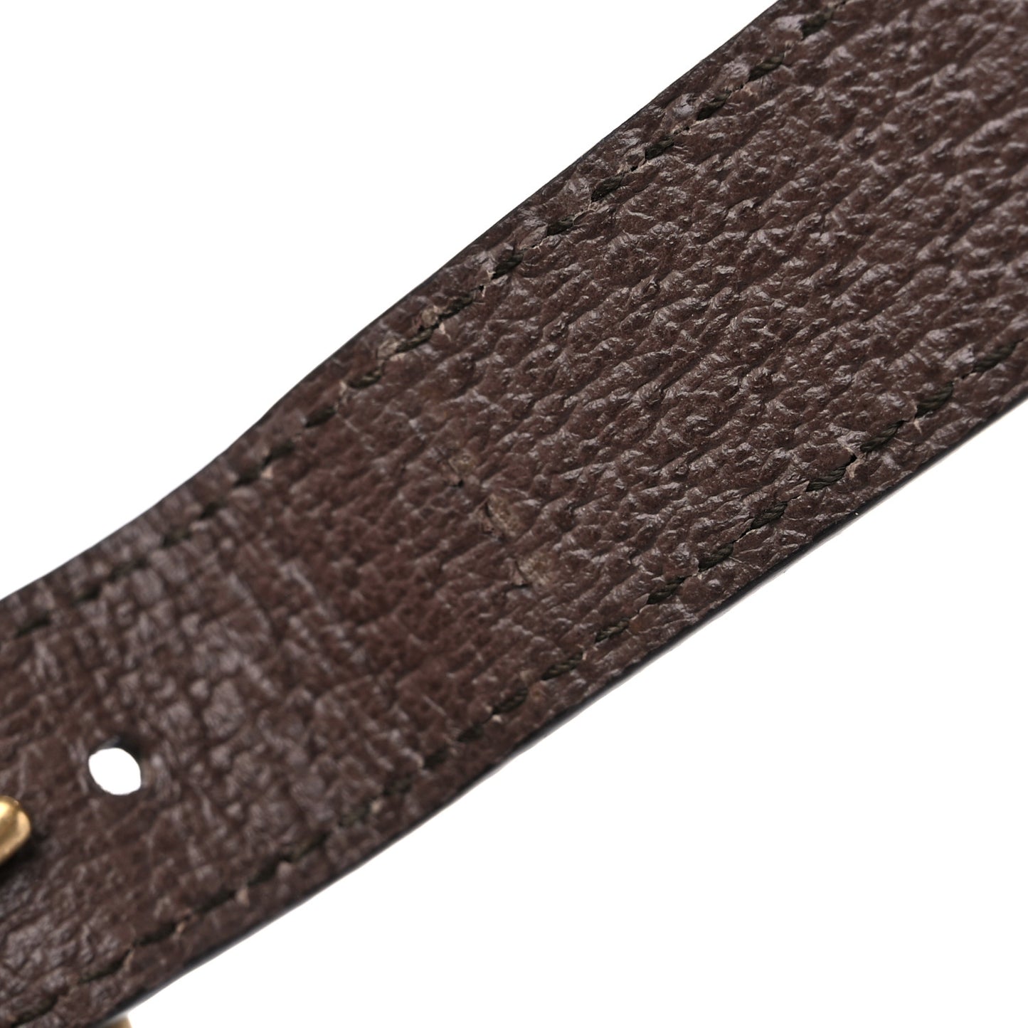 GG Supreme Monogram Web Small Ophidia Half Moon Hobo Brown