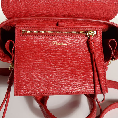 3.1 Phillip Lim 3.1 Textured Calfskin Mini Pashli Satchel Red 6 of 15