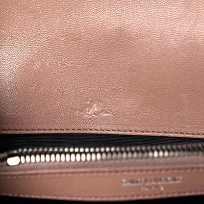 Saint Laurent Sheepskin Matelasse Chevron Monogram Medium College Bag Fard 13 of 14