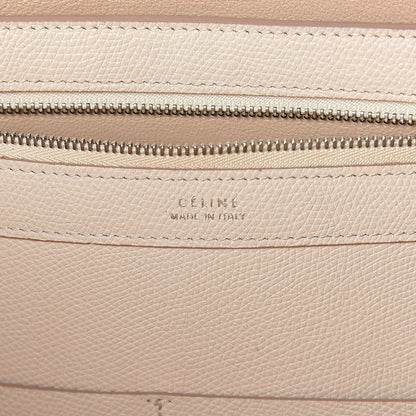 Celine Grained Calfskin Medium Horizontal Cabas Phantom White 6 of 13