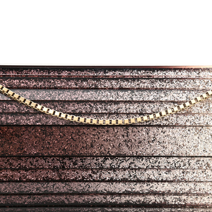 Jimmy Choo Acrylic Glitter Sweetie Clutch Black Champagne 7 of 9