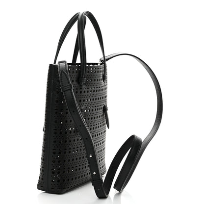 Alaia Calfskin Vienne Mina North South Tote  Black 3 of 9
