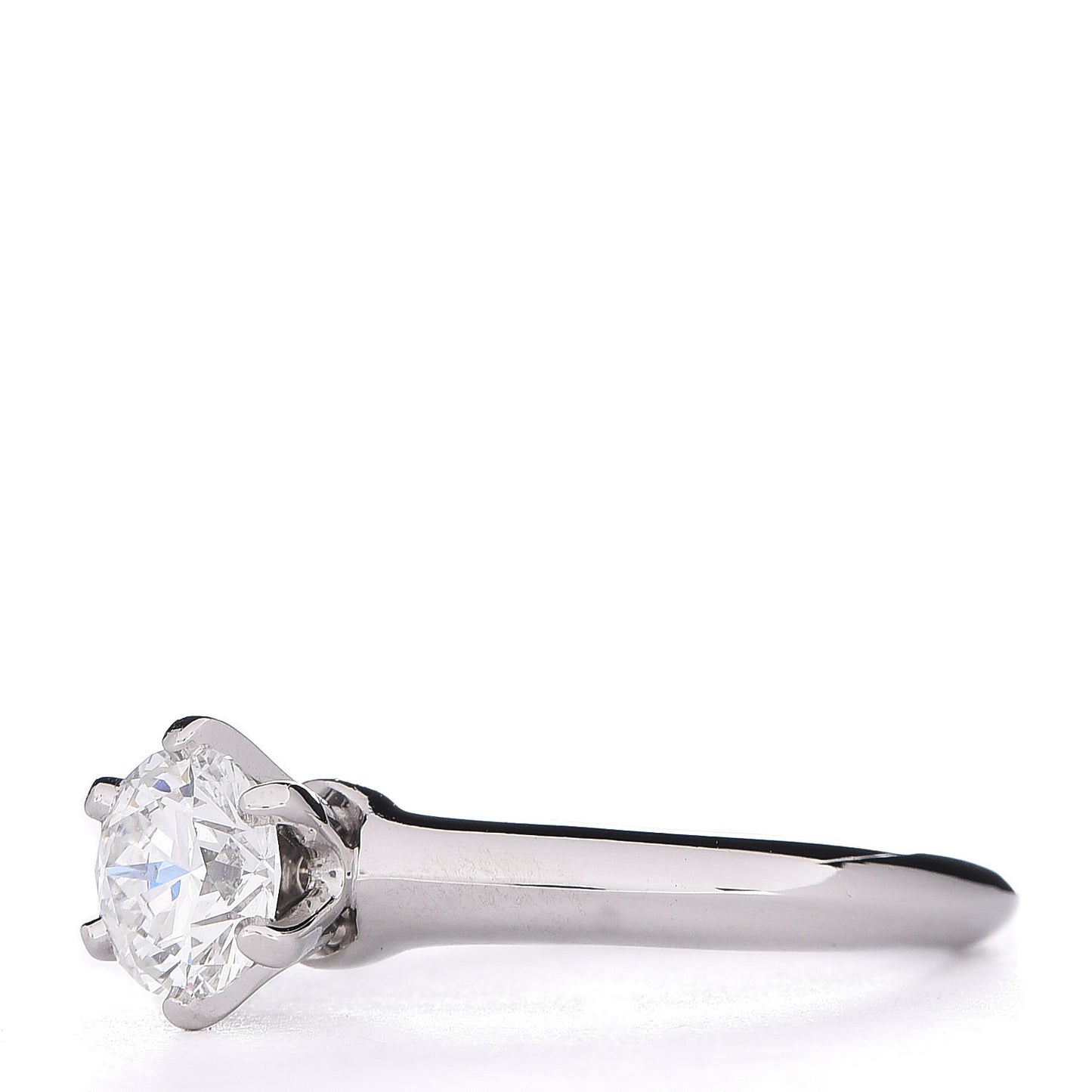 Platinum Diamond .71ct Solitaire Engagement Ring 47 4
