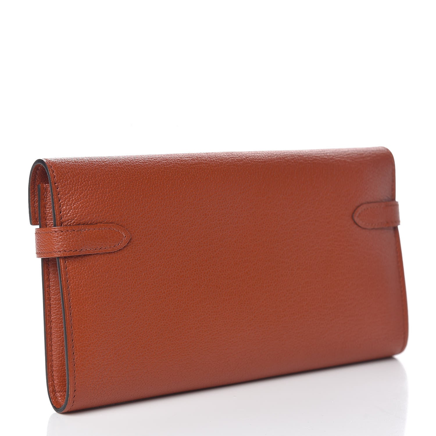 Hermes Chevre Mysore Kelly Longue Wallet Cuivre 3 of 9