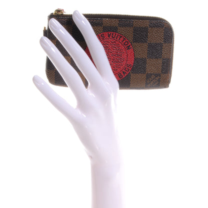 Louis Vuitton Damier Ebene Complice Trunks and Bags Key Pouch Red 2 of 7