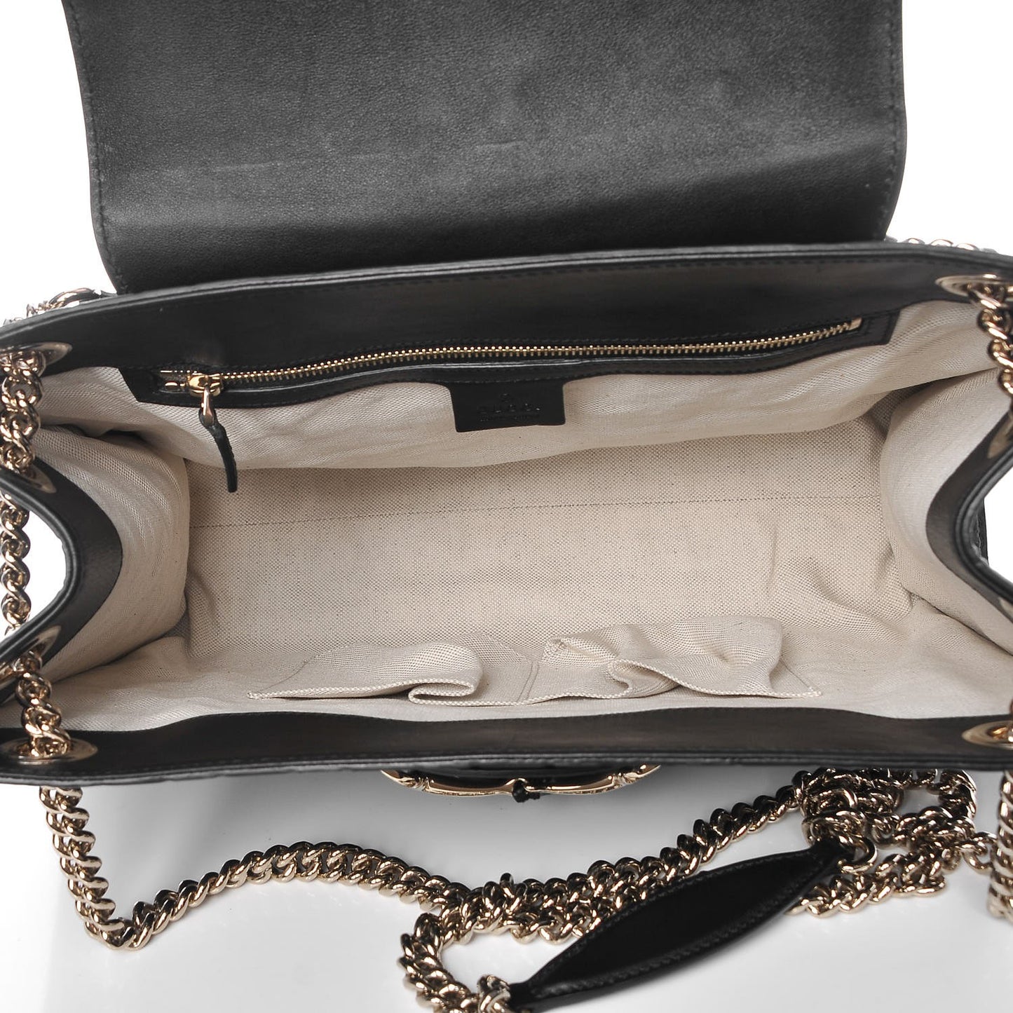 Guccissima Large Emily Chain Shoulder Bag Black