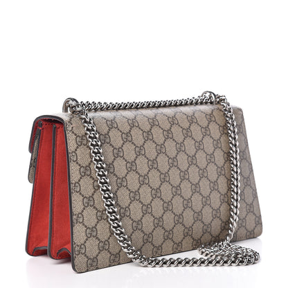Gucci GG Supreme Monogram Small Dionysus Shoulder Bag Red 3 of 15