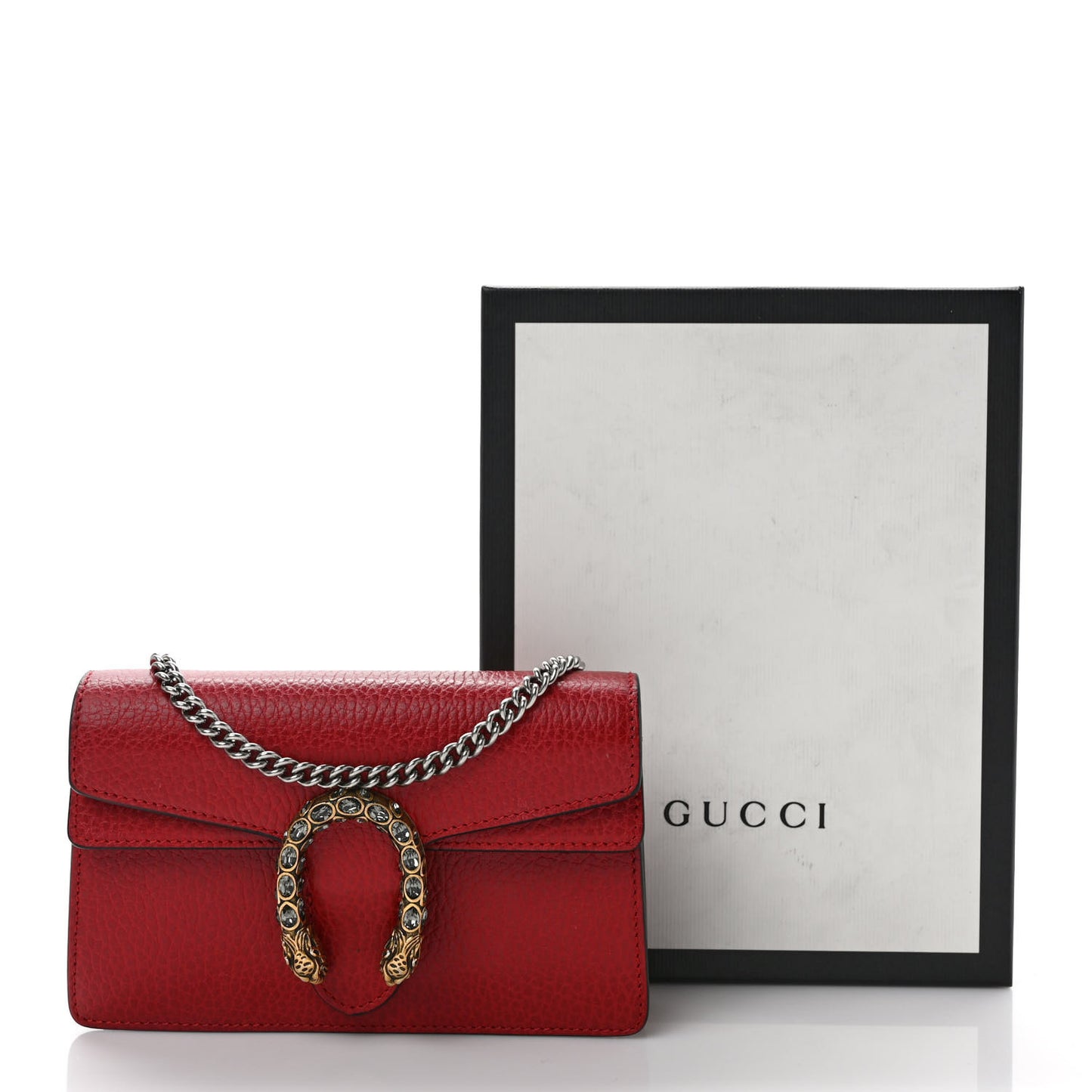 Calfskin Super Mini Dionysus Shoulder Bag Hibiscus Red