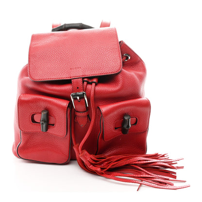 Gucci Cellarius Calfskin Medium Bamboo Backpack Petunia 1 of 11