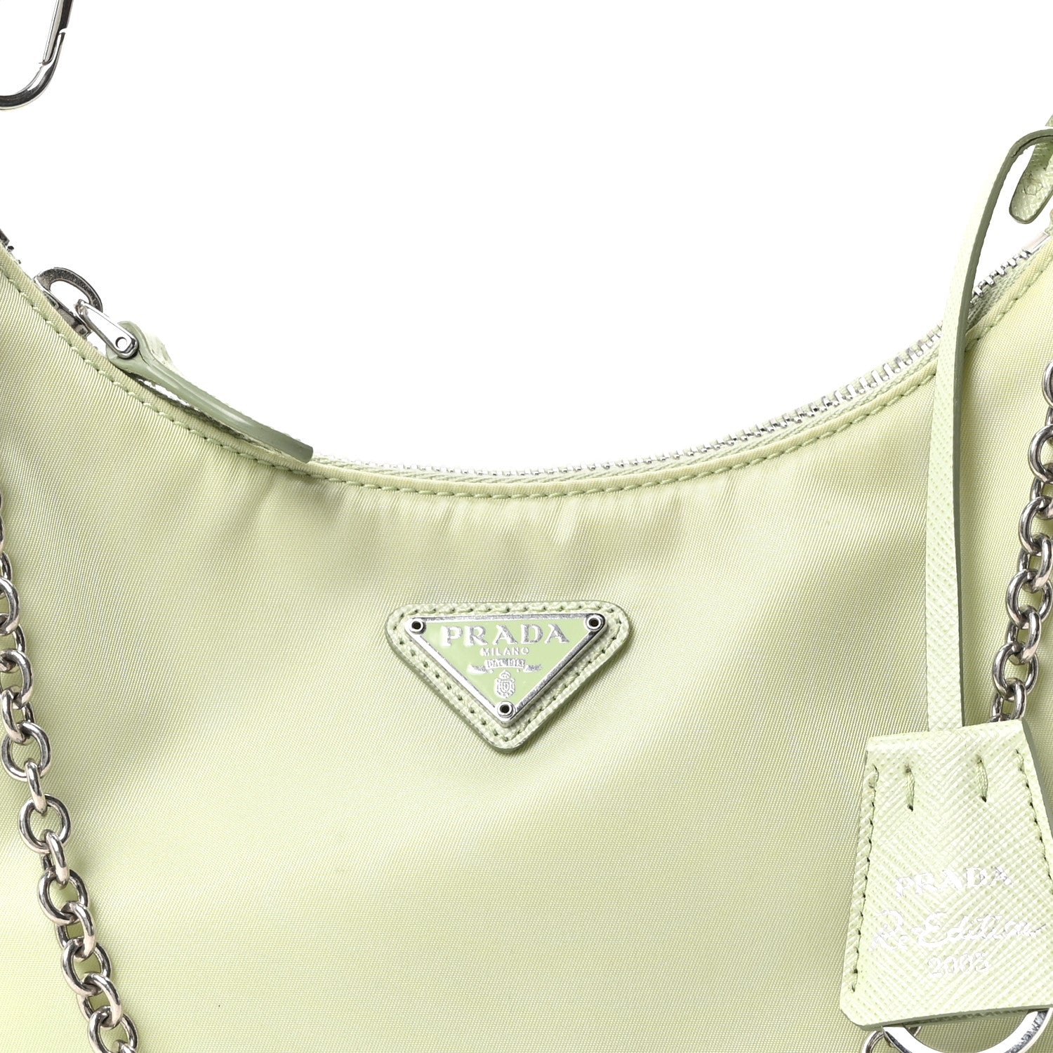 Prada Re-Nylon Saffiano Re-Edition 2005 Shoulder Bag Acqua 8 of 10