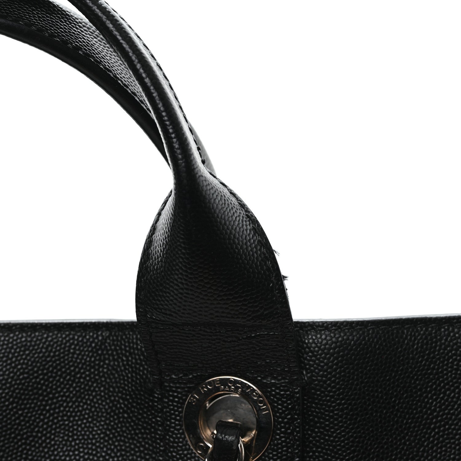 Chanel Caviar Medium Studded Deauville Tote Black 11 of 12