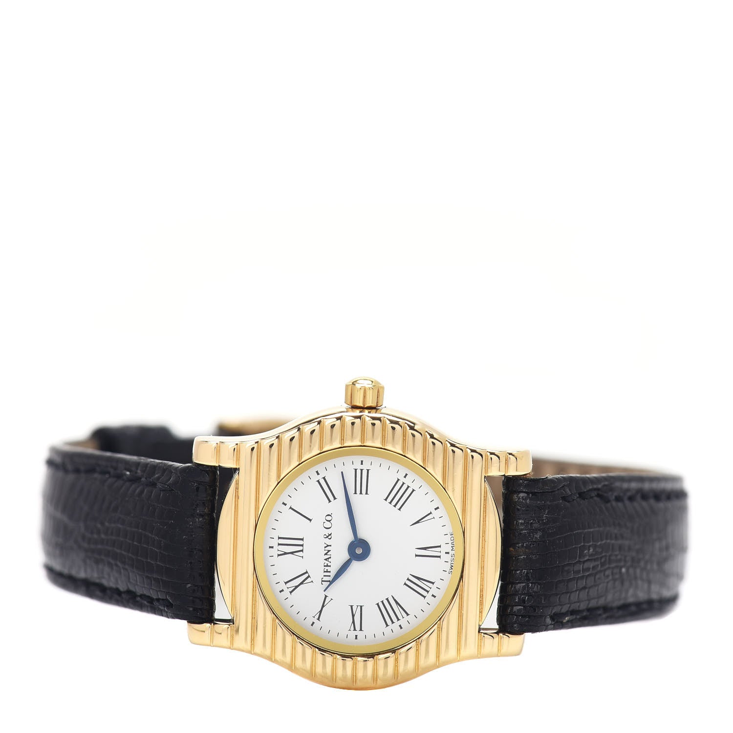 Tiffany 18K Yellow Gold Lizard 24mm Dress Quartz Watch 2 of 4