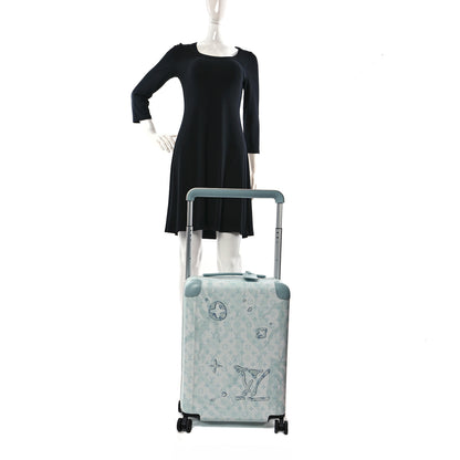 Louis Vuitton Monogram Waterdrops Horizon 55 Crystal Blue 2 of 8