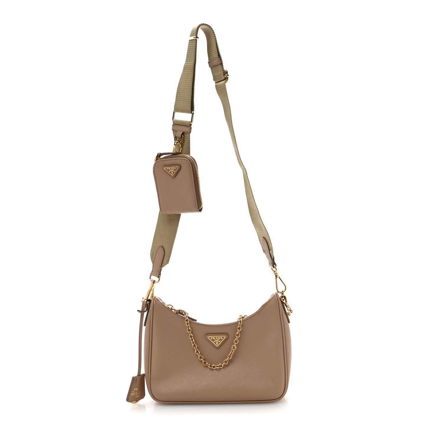 Saffiano Re-Edition 2005 Shoulder Bag Cammeo