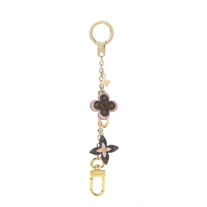 Louis Vuitton Brass Monogram Blooming Flowers Bag Charm Key Holder Rose Ballerine 1 of 4