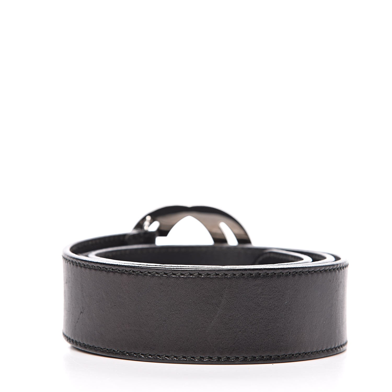 Gucci Calfskin Interlocking G 40mm Belt 90 36 Black 3 of 7