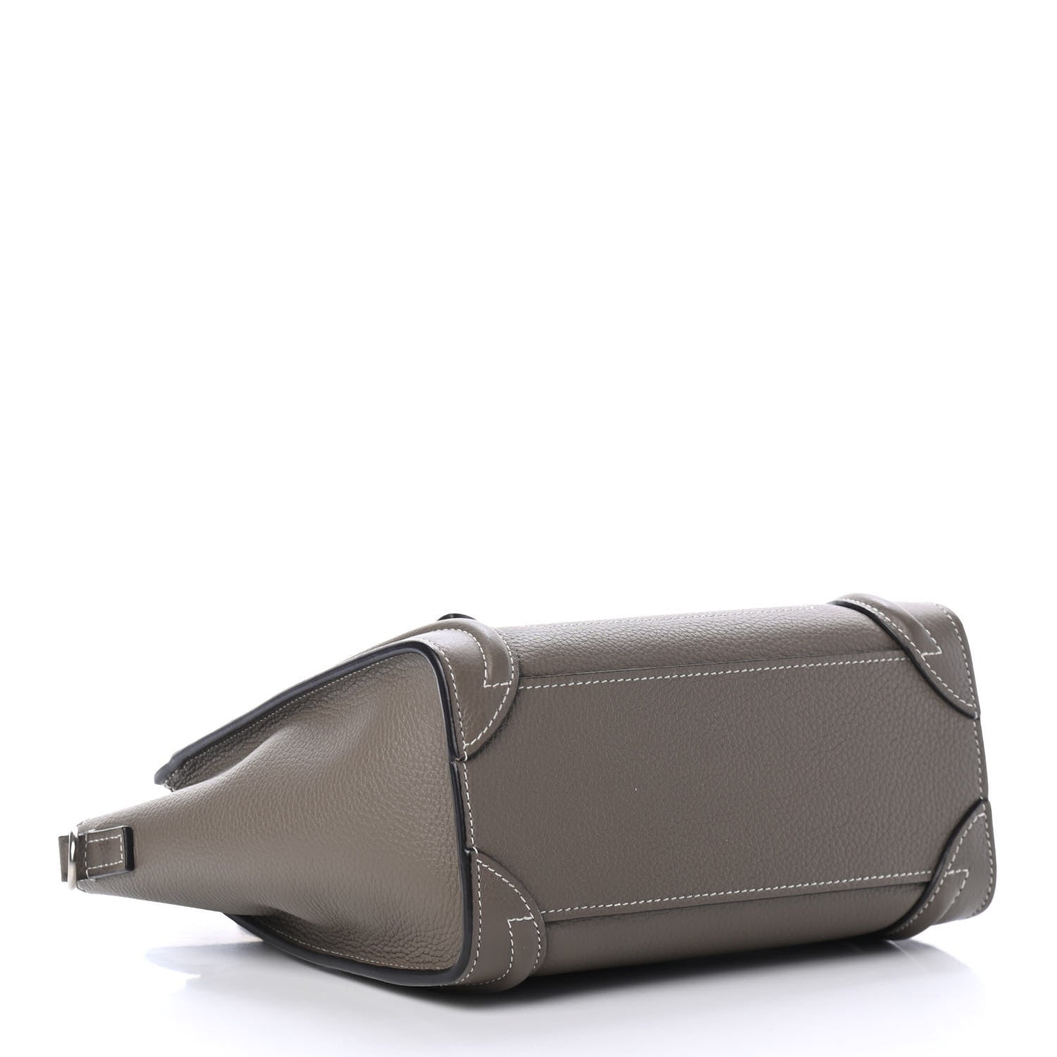 Celine Drummed Calfskin Nano Luggage Souris 3 of 4