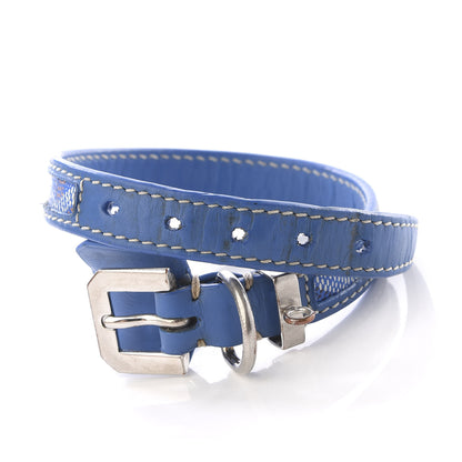 Goyard Goyardine Dog Collar Sky Blue 6 of 7