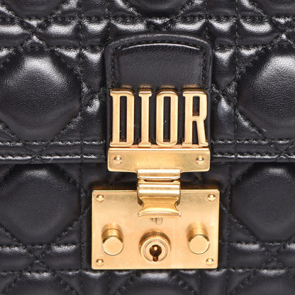 Christian Dior Lambskin Cannage Large Dioraddict Flap Bohemian Strap Black 21 of 23