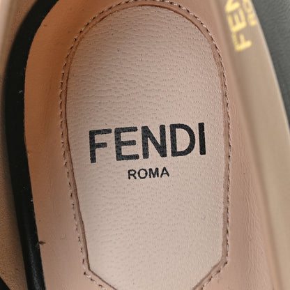 Fendi Nappa Colibri 85mm Pumps 38 Black Beige 10 of 12