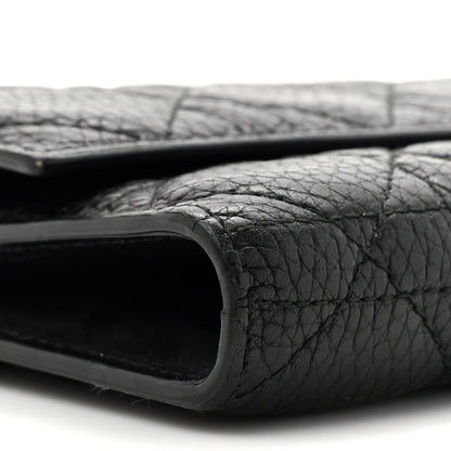 Christian Dior Grained Calfskin Cannage Lady Dior Rendezvous Chain Wallet Black 10 of 15