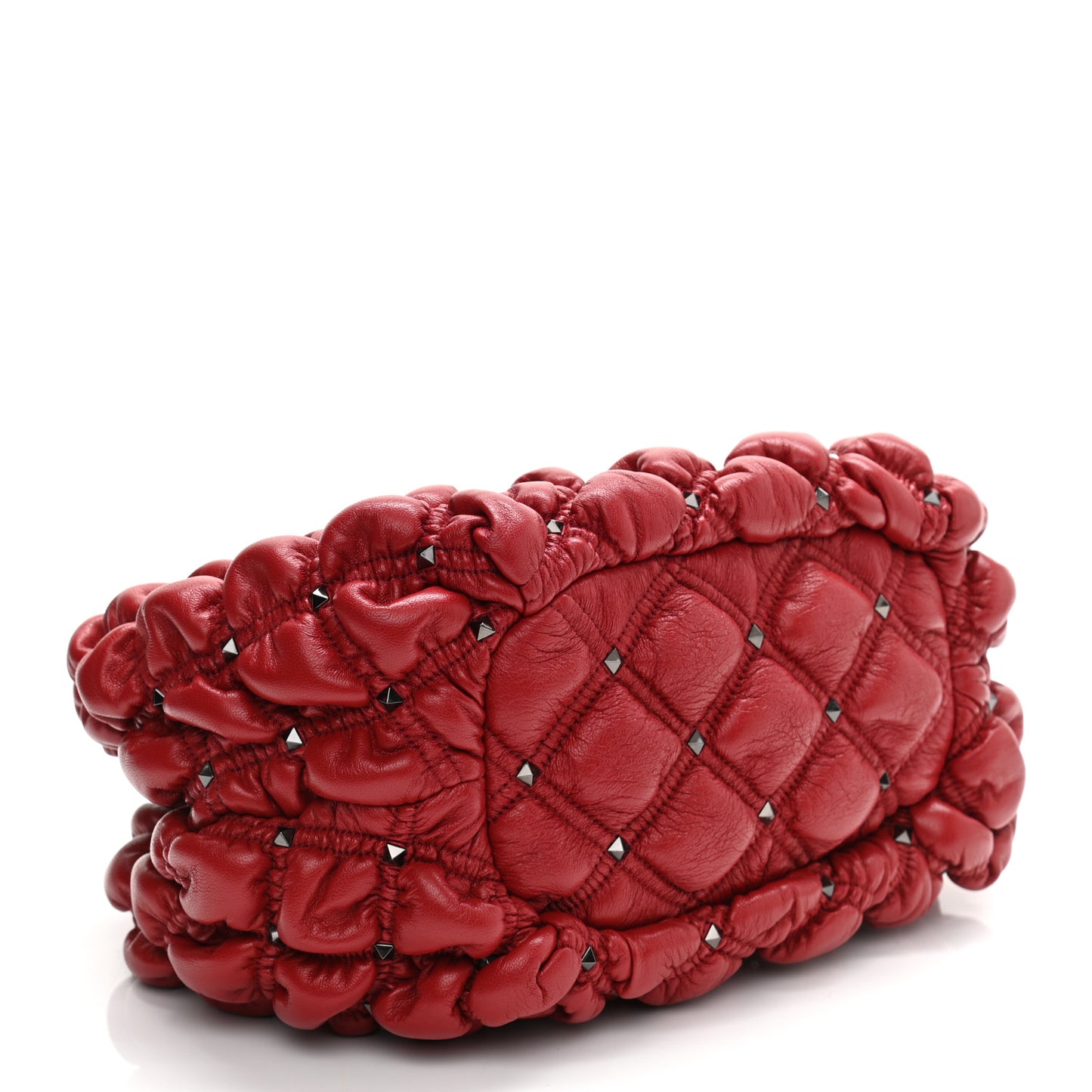 Nappa Small Spikeme Hobo Bag Rosso Valentino