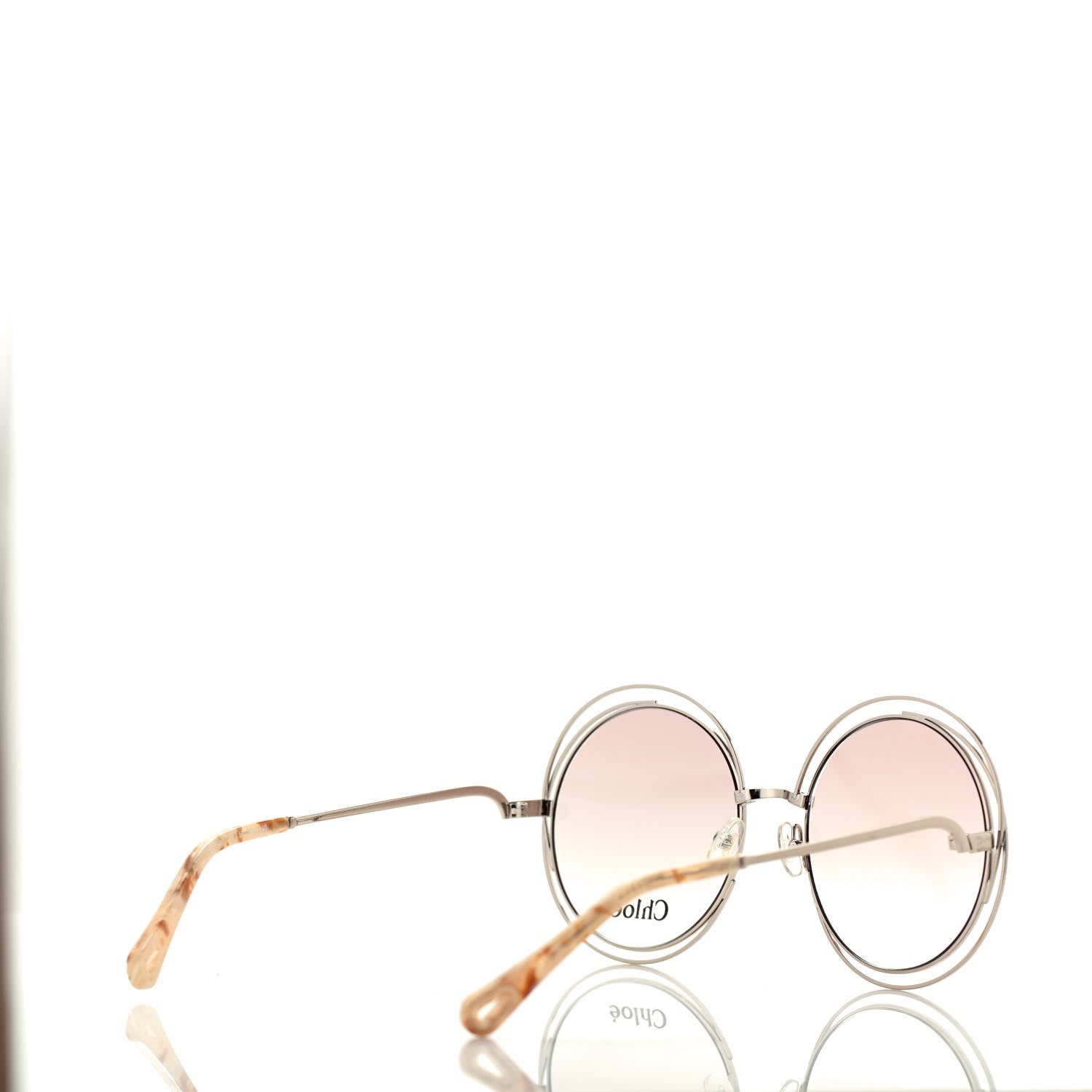Chloe Oversized Round Carlina Oversized Round Sunglasses CE114ST Gold 4 of 7