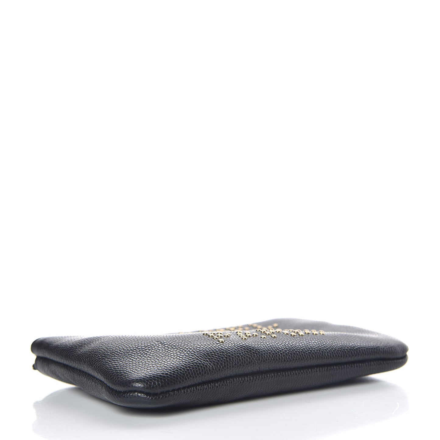 Caviar Studded Deauville Cosmetic Pouch Black