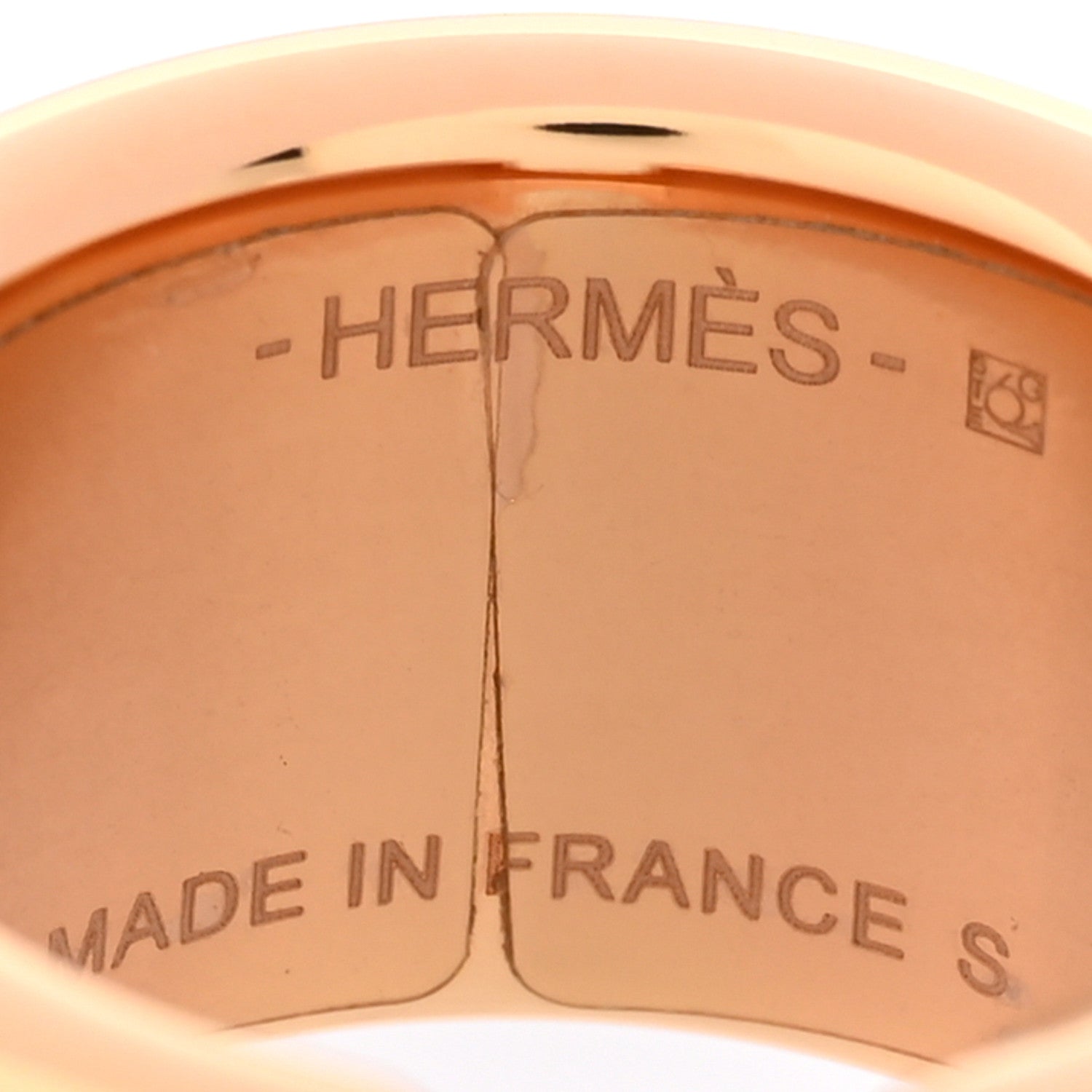 Hermes Madame Calfskin Large Olympe Ring S Etoupe 4 of 5