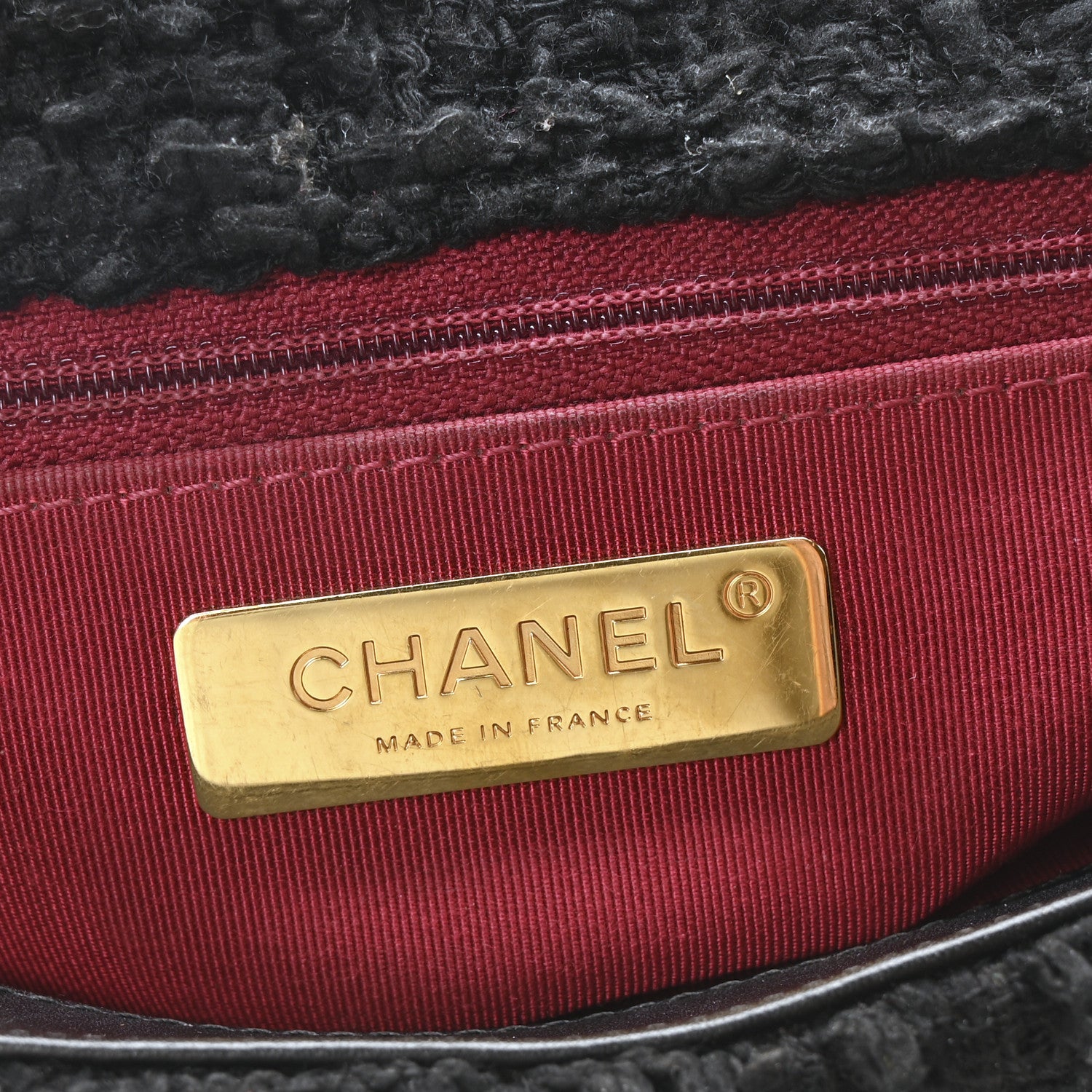 Chanel Tweed Quilted Medium Chanel 19 Flap Black 5 of 10