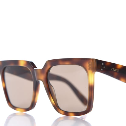 Celine Acetate Polarized Square Sunglasses CL4055 Havana 7 of 9