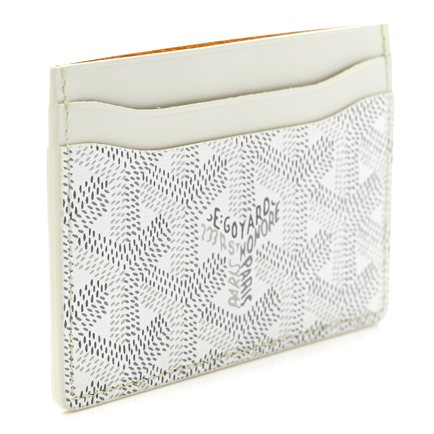 Goyard Goyardine Saint Sulpice Card Holder White 3 of 8