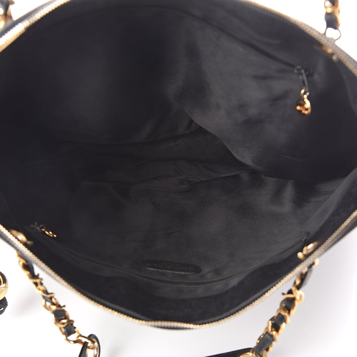 Caviar Large CC Shoulder Bag Black