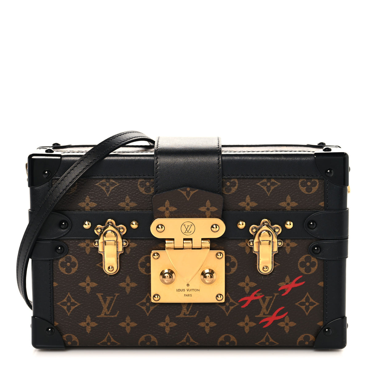 Louis Vuitton Monogram Petite Malle Black 1 of 10