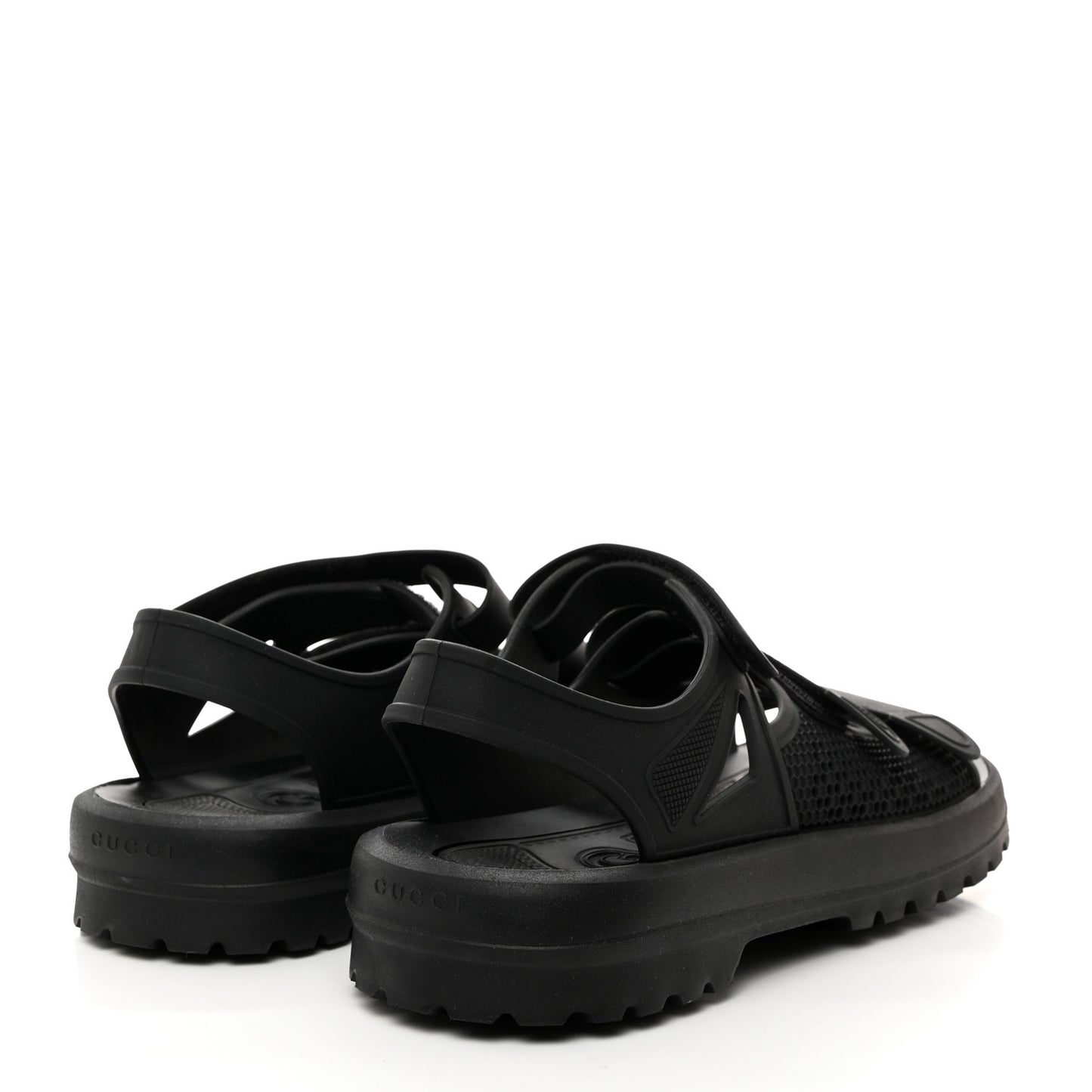 Rubber Honeycomb Mens Sandals 7 Black