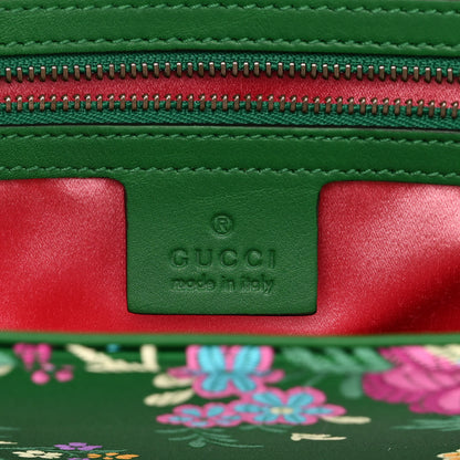 Gucci Jacquard Matelasse Floral Maxi GG Marmont Top Handle Shoulder Bag Green Multicolor 6 of 10