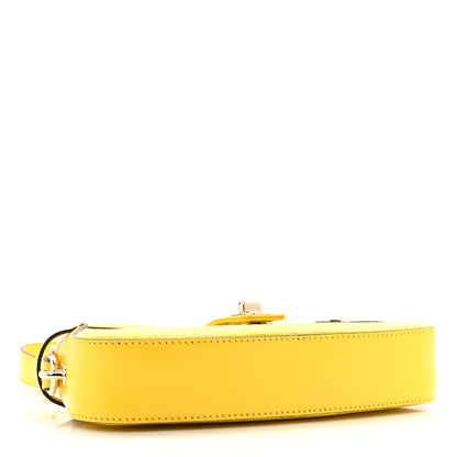 Gucci Calfskin Monogram Mini Moon Side Shoulder Bag Yellow 4 of 13