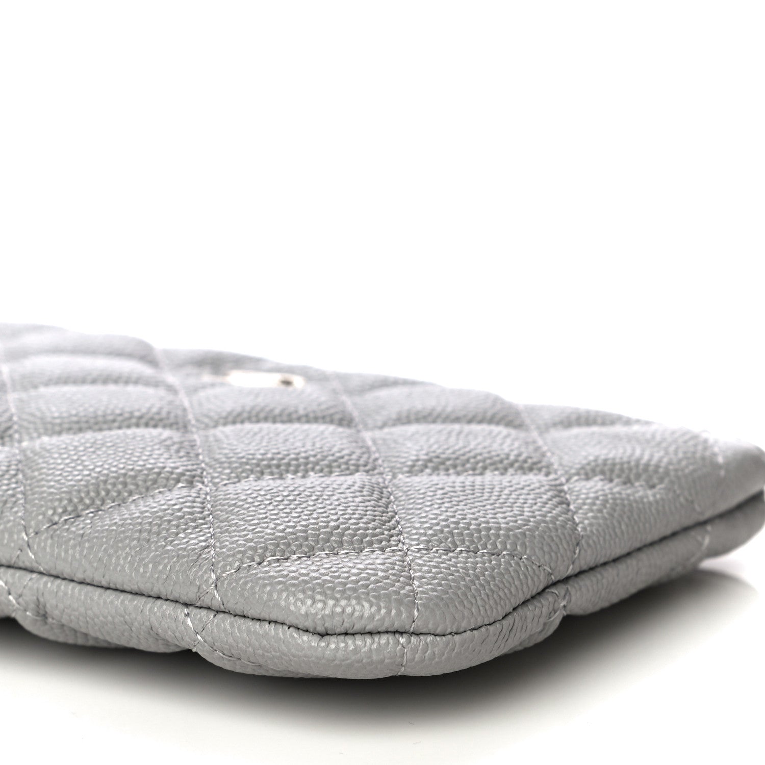 Chanel Caviar Quilted Small Cosmetic Case Grey 10 of 11