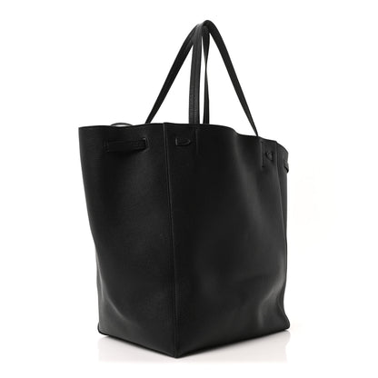 Celine Soft Grained Calfskin Small Belt Cabas Phantom Black 3 of 10