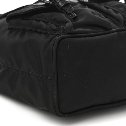 Prada Nylon Vela Mini Crossbody Backpack Black 10 of 11
