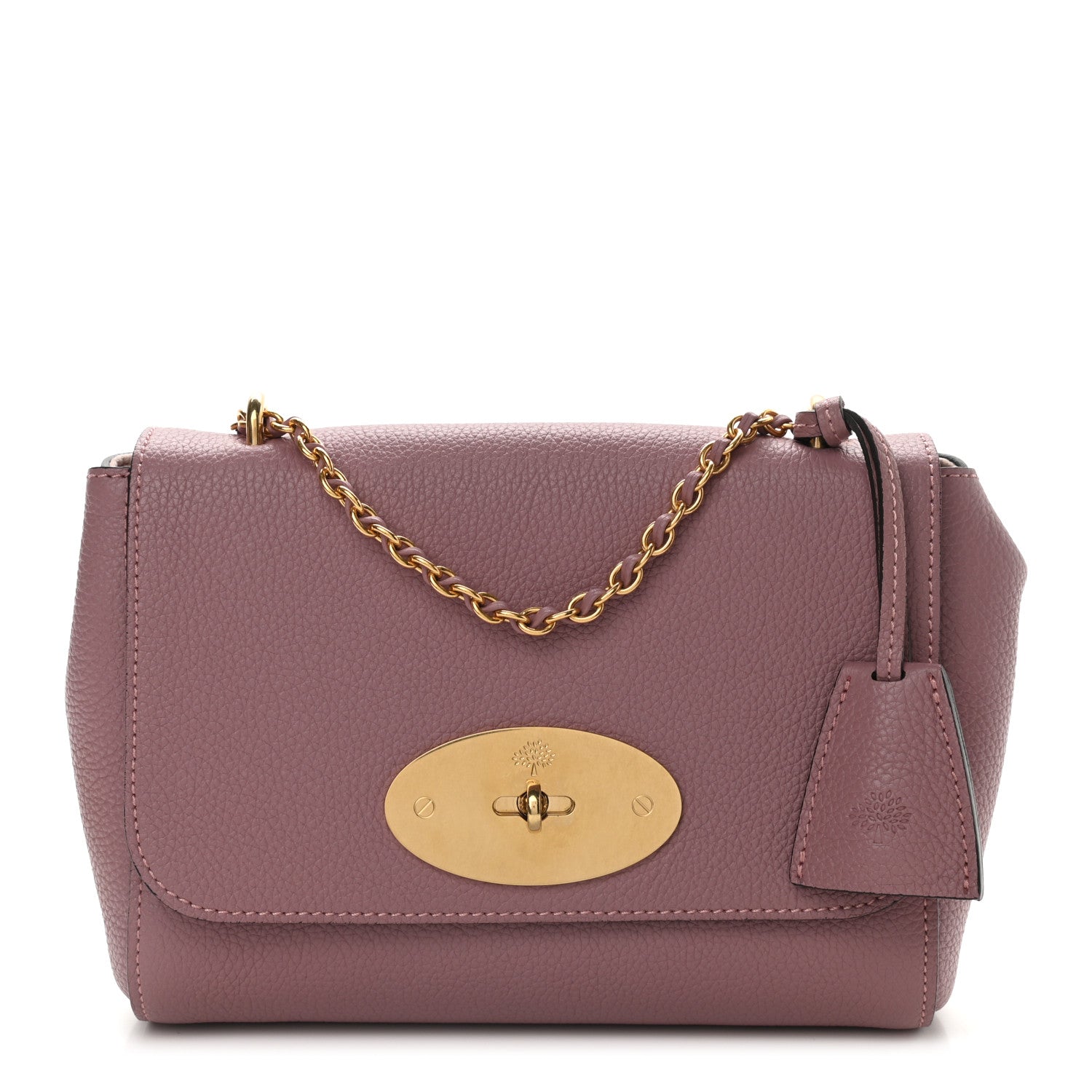Mulberry Classic Grain Calfskin Small Lily Flap Light Mocha Rose 1 of 9