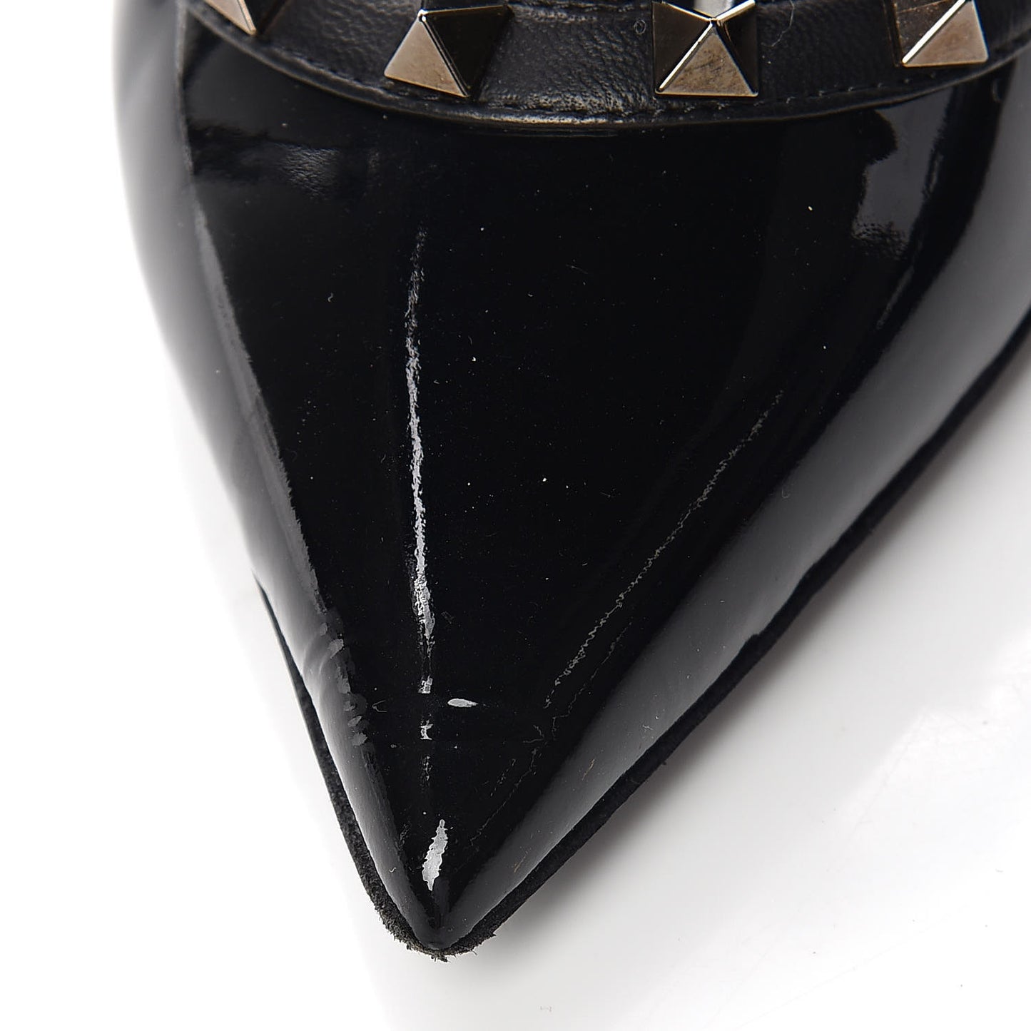 Patent Rockstud Ankle Strap Pumps 37.5 Black