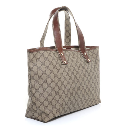 Gucci GG Plus Monogram Medium Signature Web Loop Tote Light Brown 3 of 7