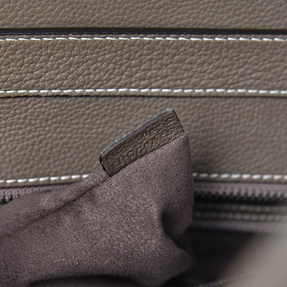 Celine Drummed Calfskin Mini Luggage Souris 7 of 10