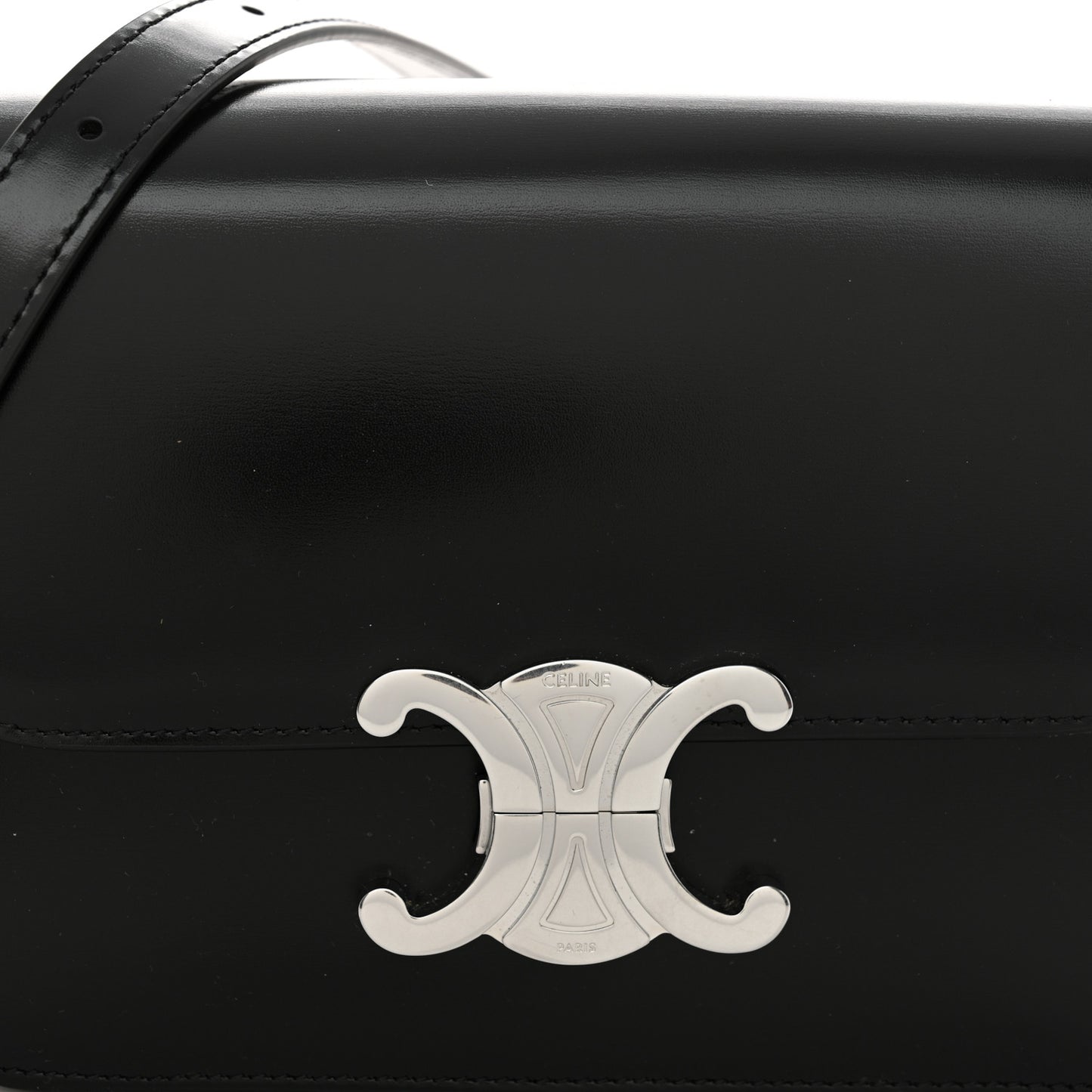 Shiny Calfskin Teen Triomphe Black