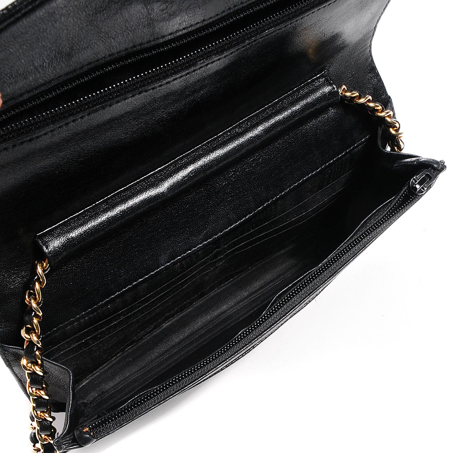 Chanel Caviar Timeless CC Wallet on Chain WOC Black 6 of 8