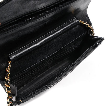 Chanel Caviar Timeless CC Wallet on Chain WOC Black 6 of 8