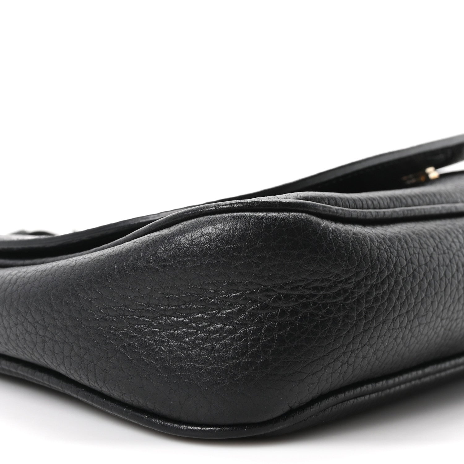 Gucci Pebbled Calfskin Medium Soho Flap Crossbody Black 9 of 10