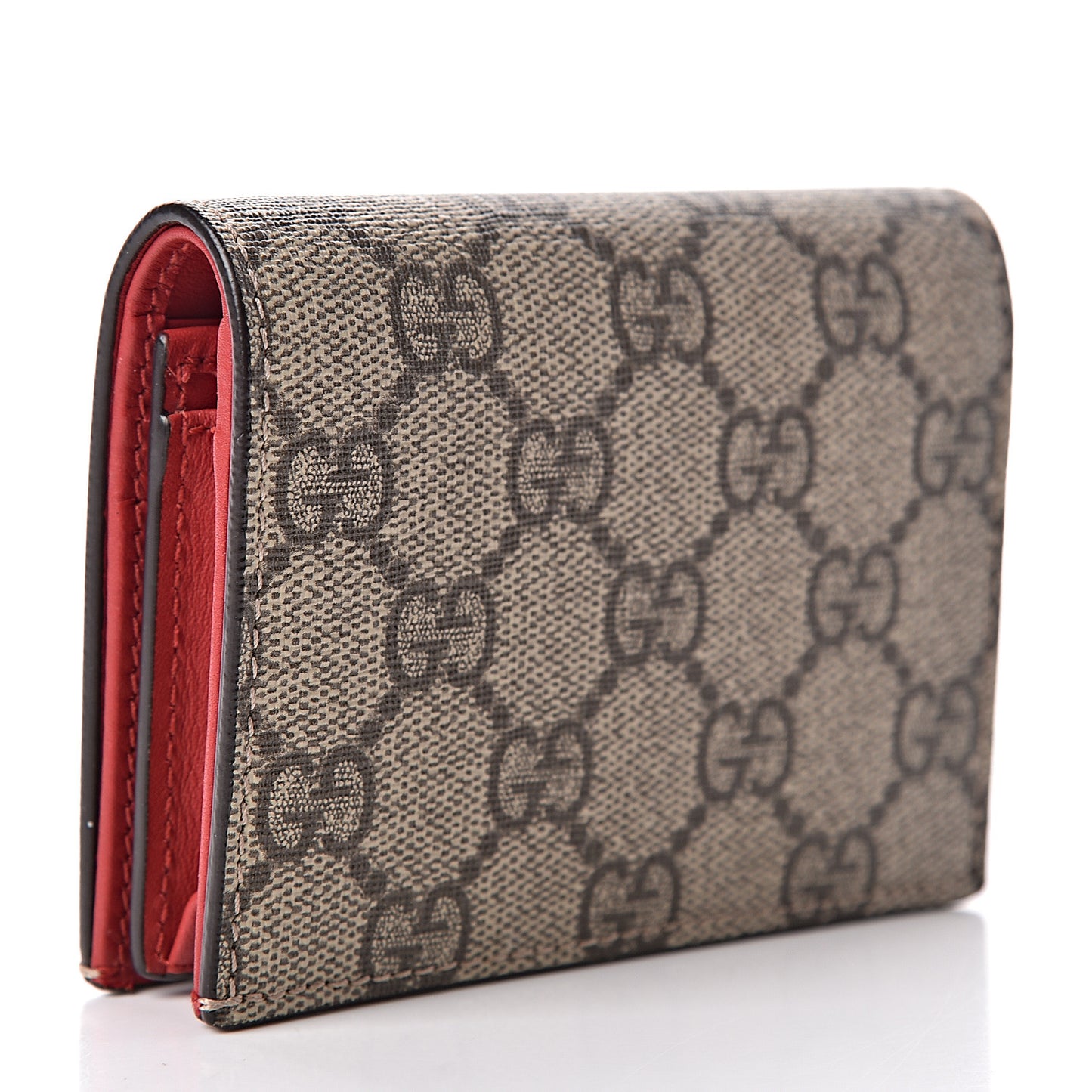Soft GG Supreme Monogram Mystic Cat Card Case Wallet